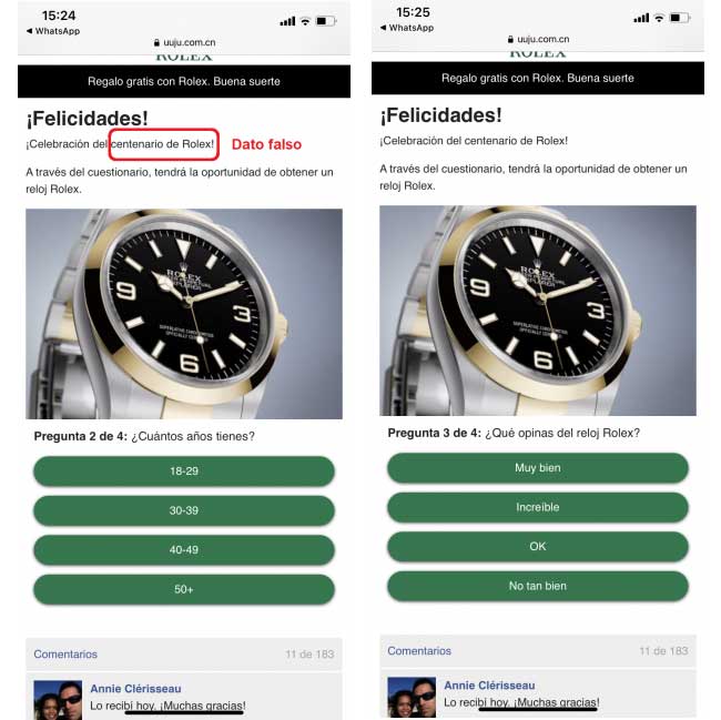 phising rolex
